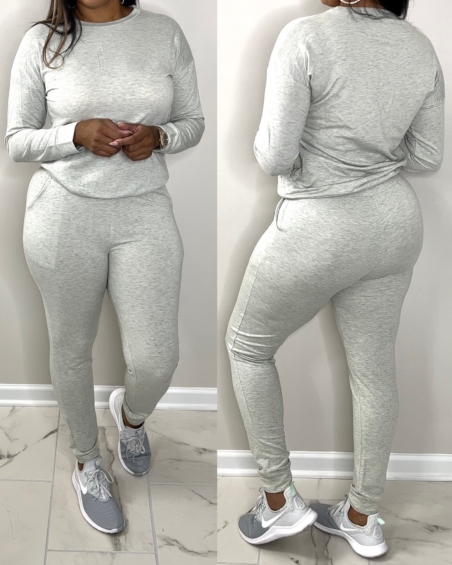 6031 Light Gray Casual All-Day Set