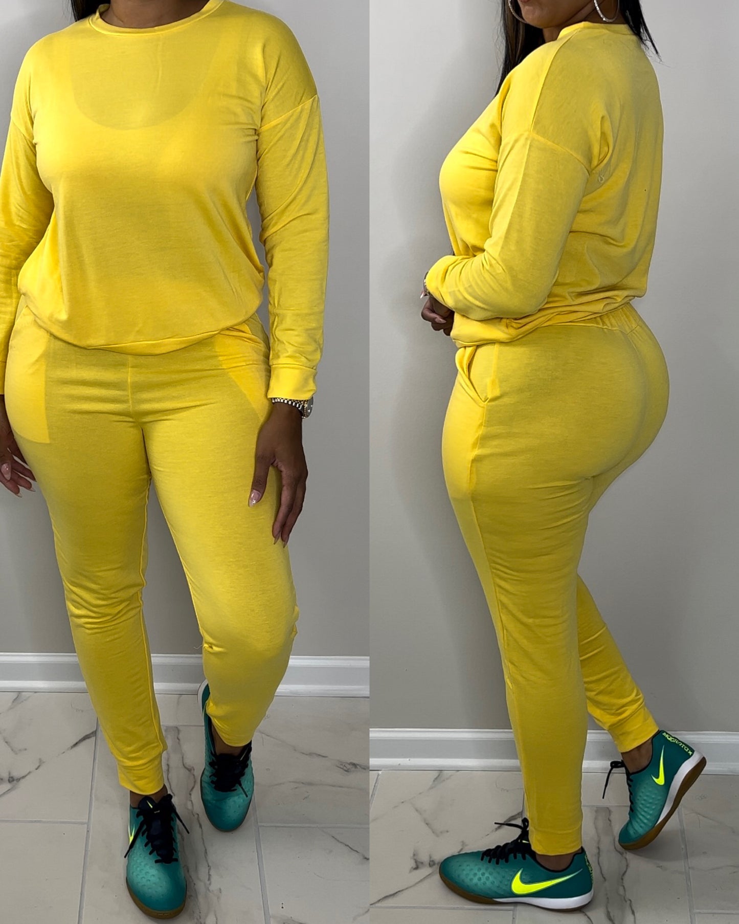 6031 Yellow Casual All-Day Set